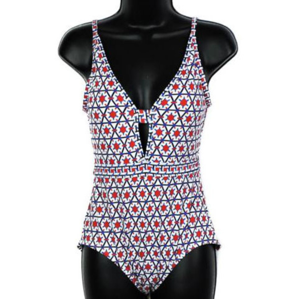 New Tommy Bahama Poppy Red One Piece Swimsuit